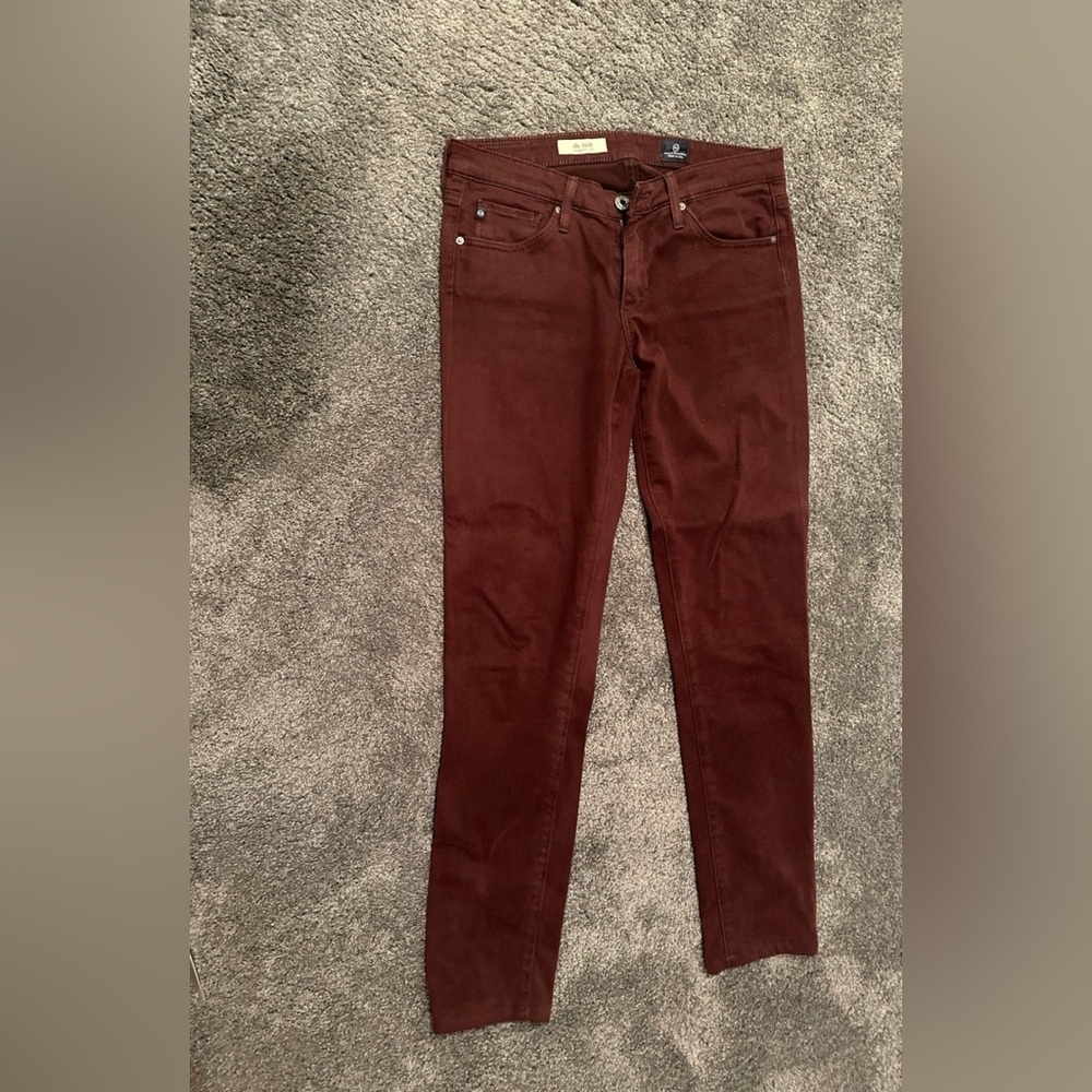 AG still brown/burgandy jeans